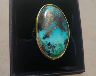 Large turquoise ring