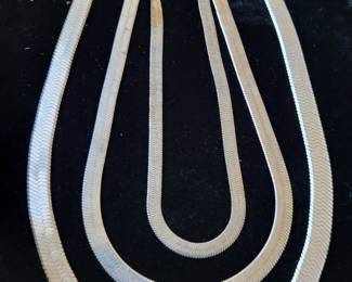 huge sterling necklaces.