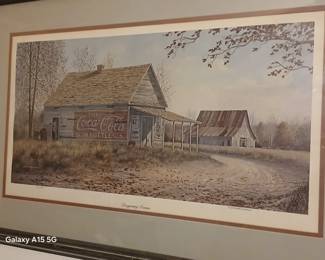 Jim Harrison coke barn rare print.