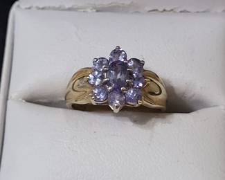 14kt gold and tanzanite ring.