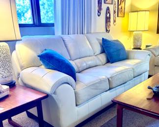 Light cream colored sofa (multiple sections)