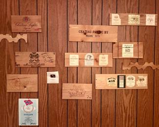 Wine cellar plaques