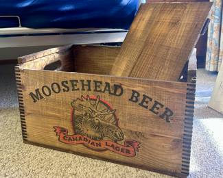 Moosehead Beer vintage wood crate