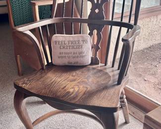 Wood armchairs