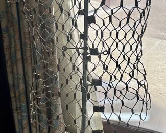 Vintage adjustable wire mesh dress form