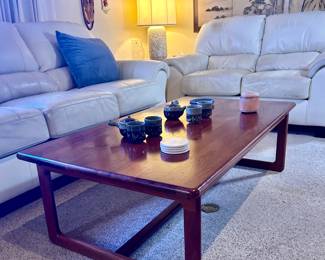 Wood coffee table