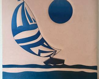 Sailboat art decor