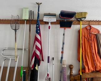 cleaning and landscaping tools