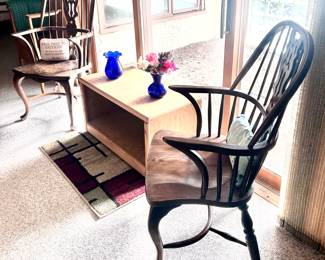 Wood armchairs