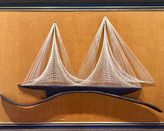 Sailboat string art