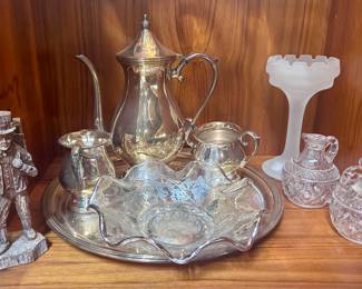 Silver plated tea set