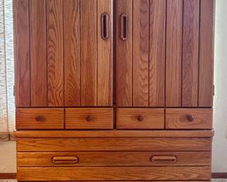 Wood dresser organizer with drawers