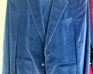 Mens blue corduroy jacket