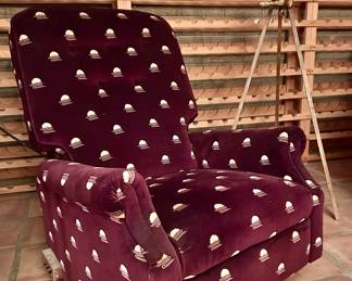 Red decorative armchair