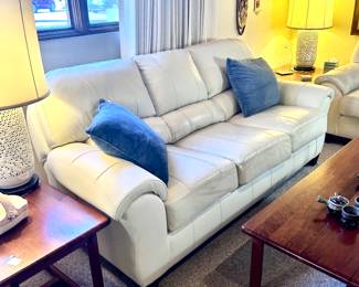 Light cream colored sofa (multiple sections)