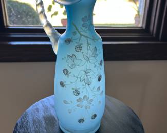 Frosted Blue Pitcher