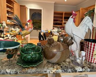 The kitchen is huge! It is broken down into many pictures so you can see all that it holds.