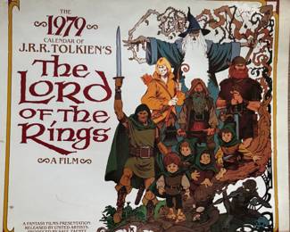 These next few photos of vintage Tolkien calendars probably need no description.