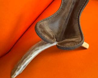 Chair. Antlers.