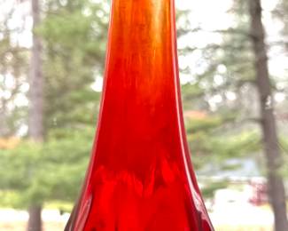 Vintage swung glass vase