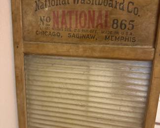 Do we have time to try out this vintage washboard? No. Pretty sure it works.