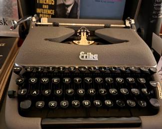 Someone knows an ERIKA who needs this vintage typewriter (especially the Erika who never found her name amongst tourist shop trinkets only for Erica, Hillery, Jeff, etc). You know who you are.