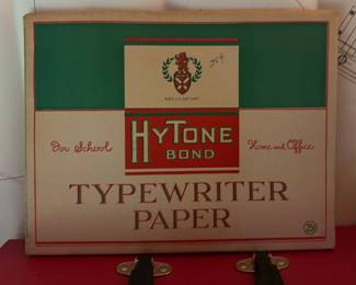 HyTone paper, not to be confused with high tone typewriter paper- there IS a difference!