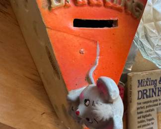 Ok though, this Swiss cheese coin bank circa 1972 coin bank deserves a shout out!