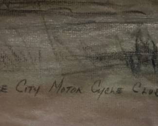 Original Traverse City Cycle Club 1972 art