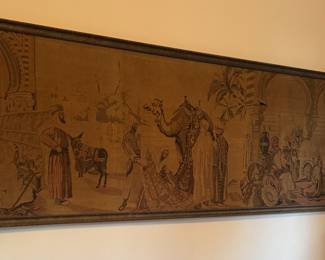 Antique tapestry (again, bathroom if you have space).