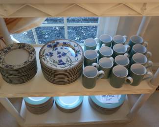 Dansk  china-  Mugs  match  Set on  lower shelf