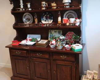 Pine  hutch.  It  matches  the  pine  table  and  chairs.