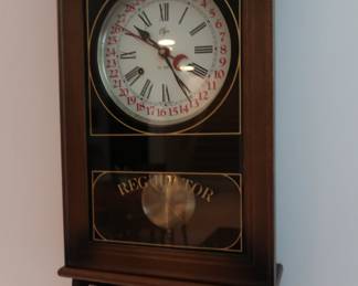 Regulator  clock  by  Elgin