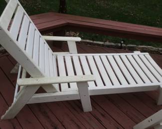   *    Another  view of  chaise lounge.  There  are  four  pieces.