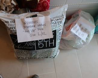 Large  assortment of incontinent  supplies