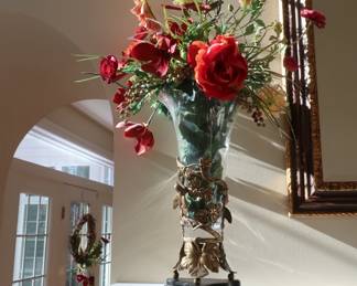 One  of  two large centerpiece  plants