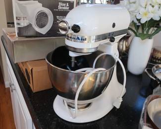 Kitchen  aid   mixer with  attachment