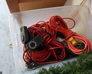 Cords foor Christmas lighting