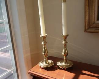 Brass candlesticks
