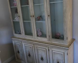 off white china cabinet  60" x 17"