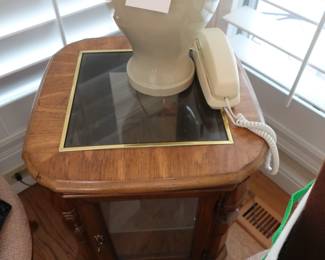 top of  display  lamp  table