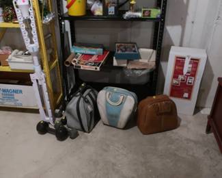 bowling balls and hand weights