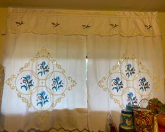 Window curtains in bedroom