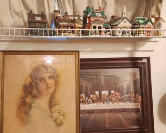 Pictures & Christmas village houses etc.