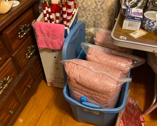 Flags of all sizes, decor items