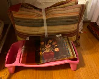 Miscellaneous pillows &  lap tray