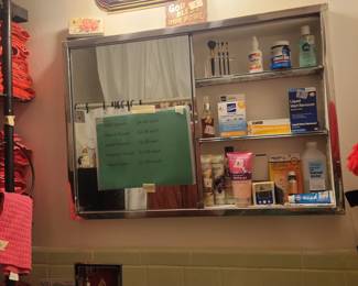 Bathroom cabinet is full!