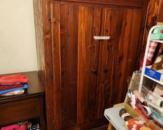 Large cedar chest - it was filled with fabric! 