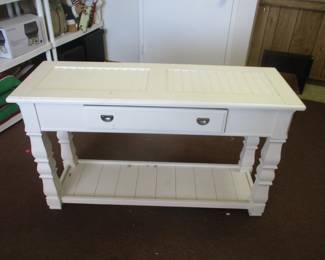 WHITE SOFA TABLE