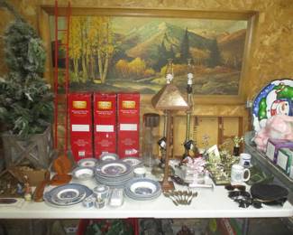 CURRIER AND IVES DISH SET